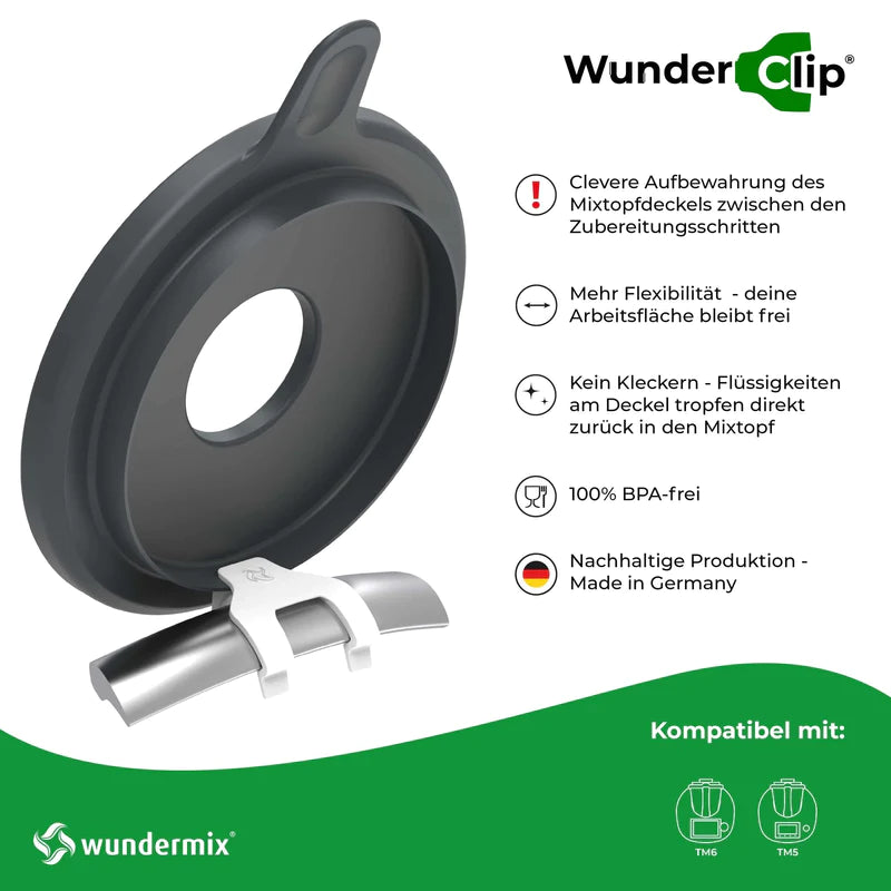 WunderClip® V2 | Deckelhalter für den Thermomix TM6, TM5 | das-brettchen.de