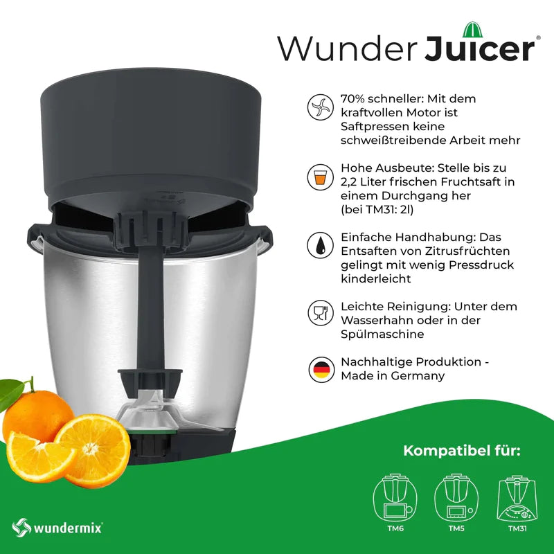 WunderJuicer | Saftpresse für Thermomix TM6, TM5, TM31 | das-brettchen.de
