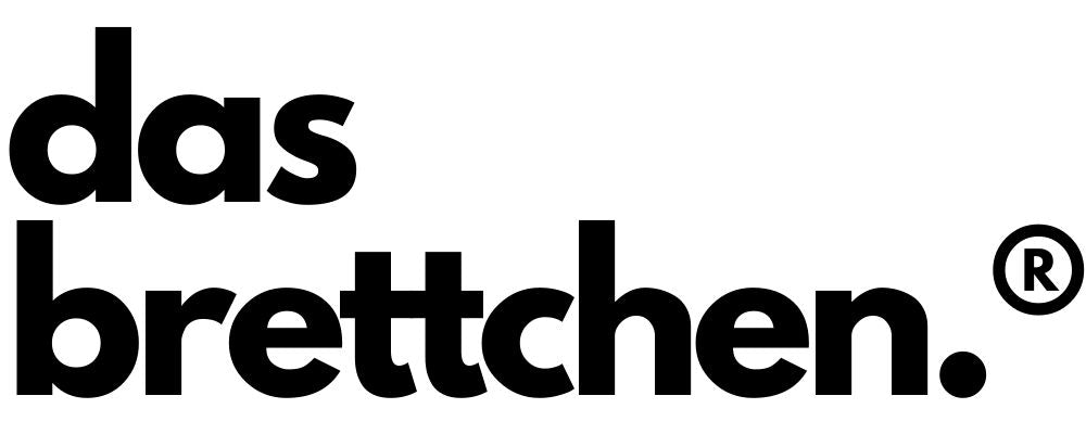 Logo von das-brettchen.de, Handwerksbetrieb für personalisierte Holzprodukte wie Gleitbretter für den Thermomix und Couchbars, spezialisiert auf hochwertige, nachhaltige Designs aus Hessen