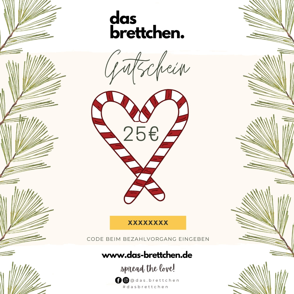 das brettchen 25€ Gutschein