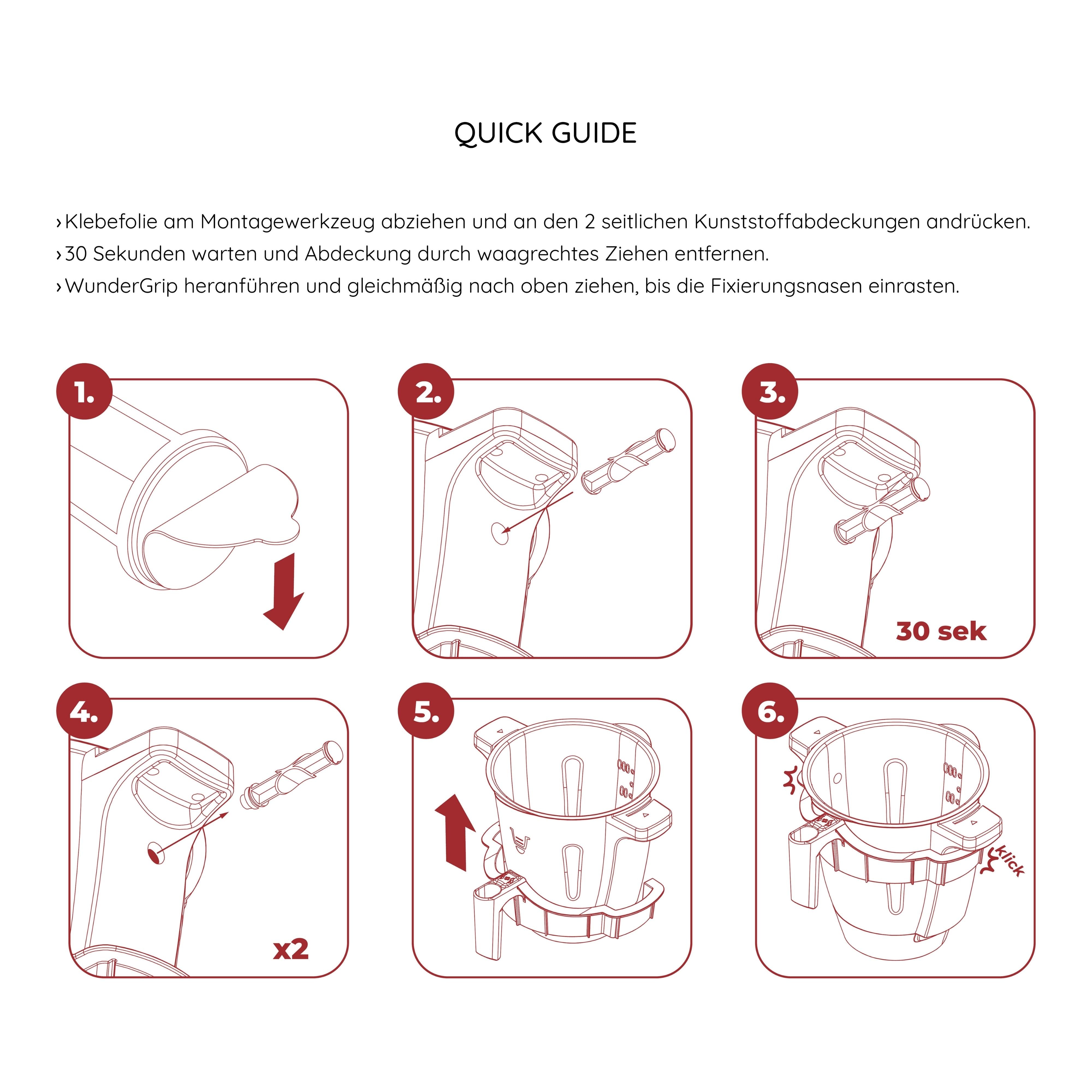 WunderGrip | Einhand-Griff für den Monsieur Cuisine Connect, Trend Mixtopf
