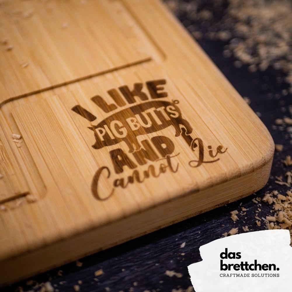Schneidrebrett / Grillbrett aus Bambus 50 x 30 cm (personalisierbar)