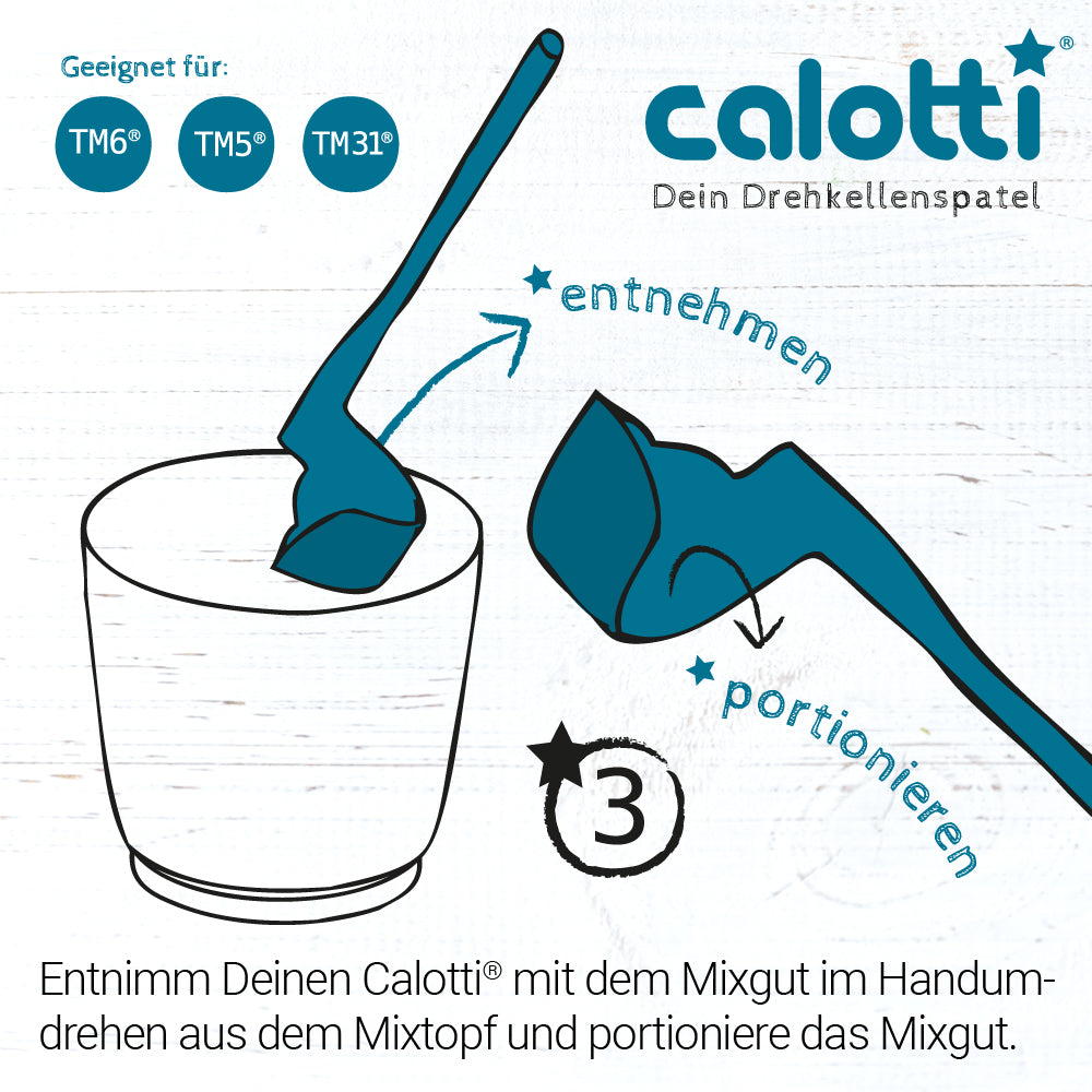Calotti® Drehkellenspatel für Monsieur Cuisine Connect, Trend, Smart