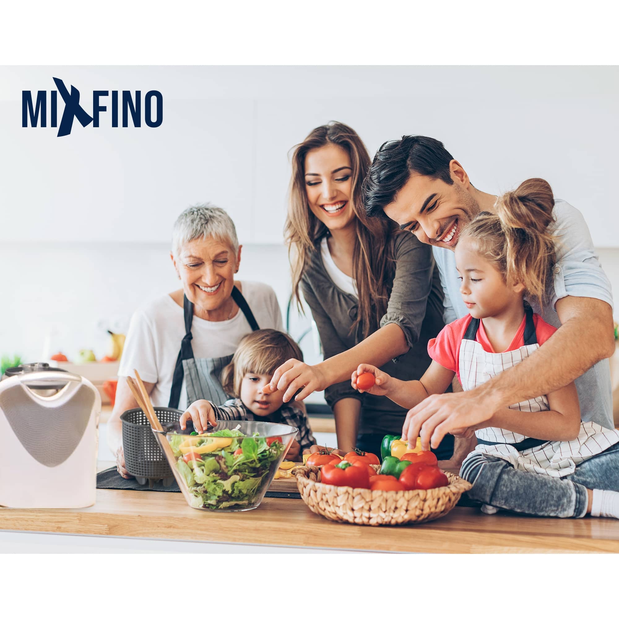 MixFino® | Salatschleuder-Aufsatz für den Thermomix TM6, TM5