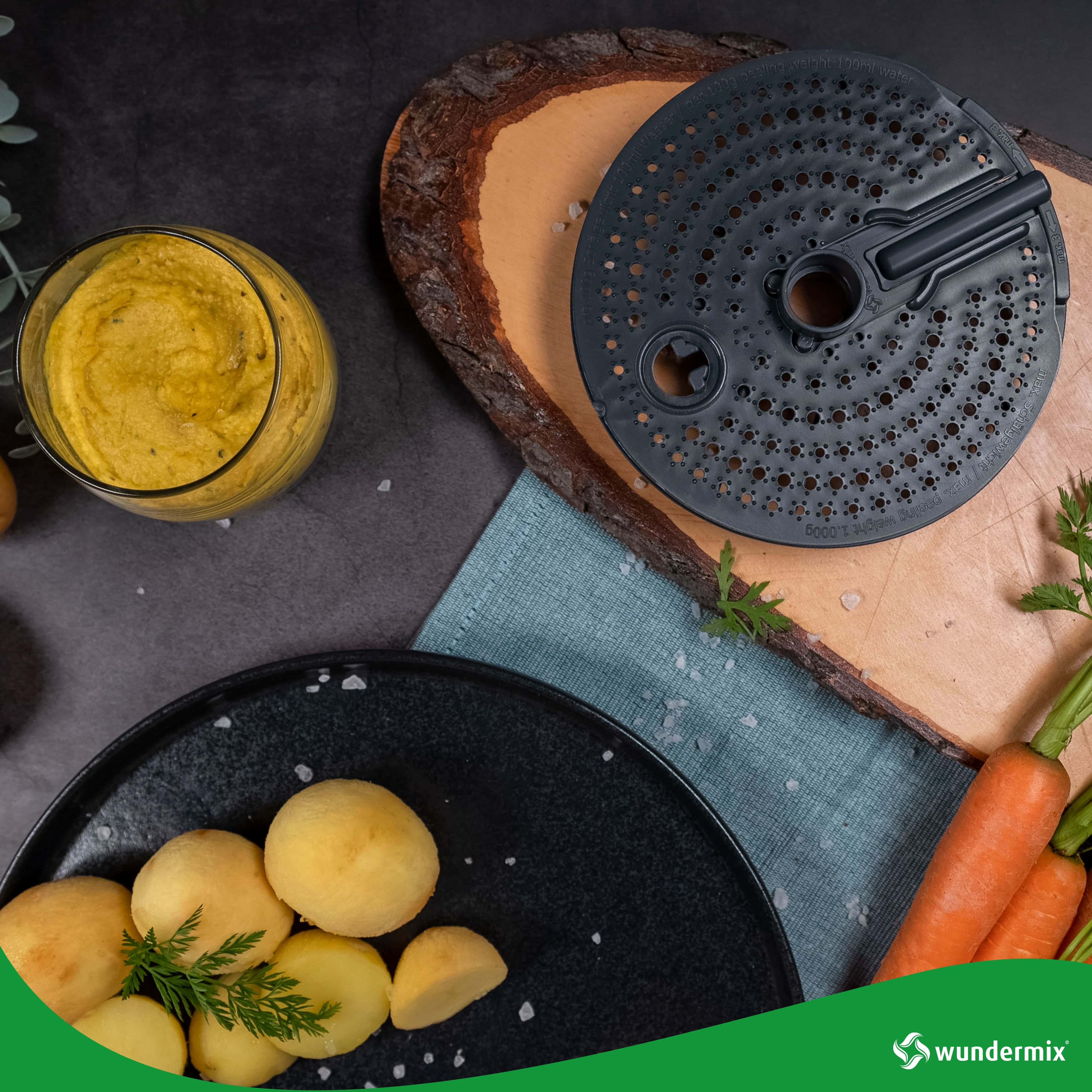 WunderPeeler® | V2 | Kartoffelschäler-Aufsatz für Thermomix TM6, TM5, TM31 / das-brettchen.de
