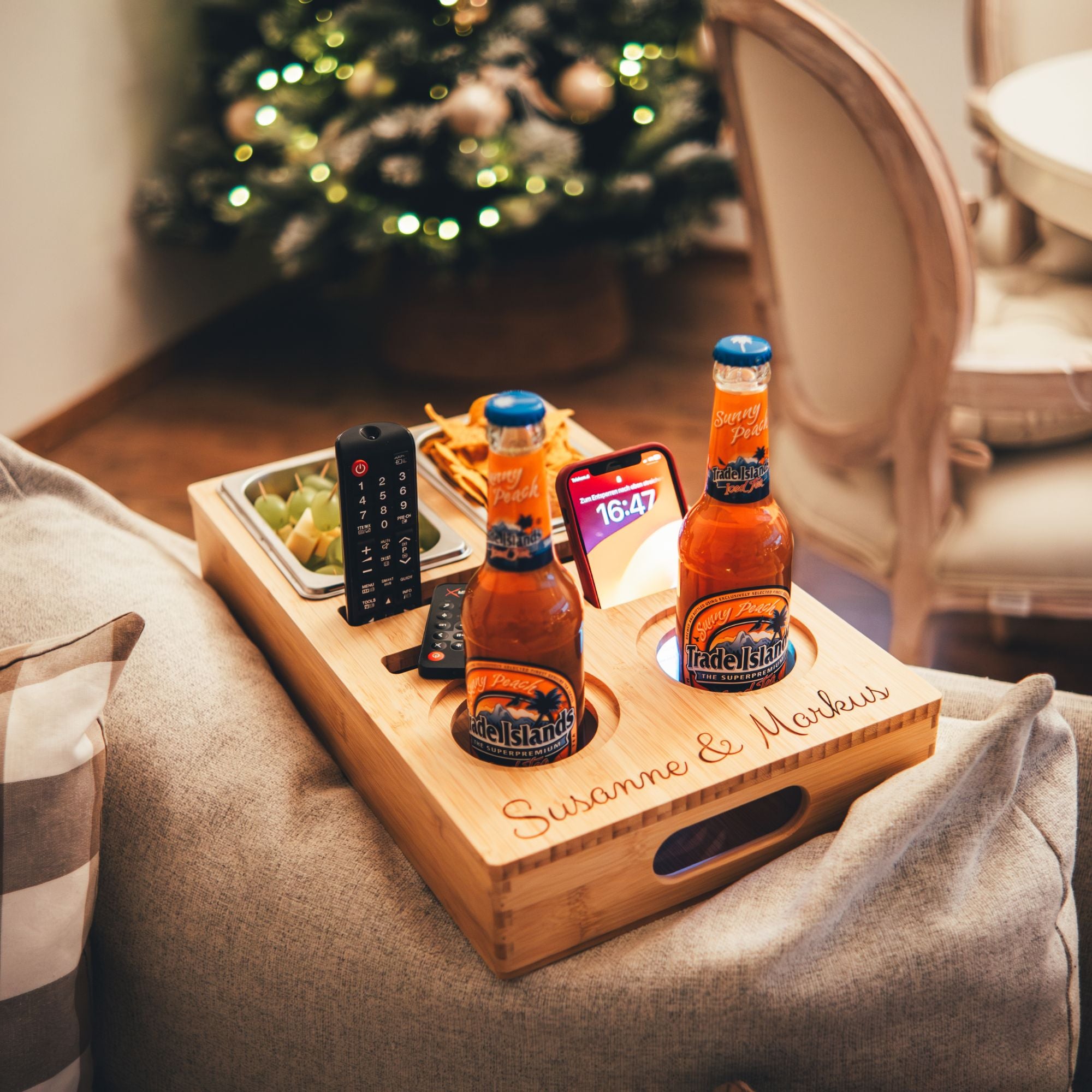 Snackbar | Couchbar | Snackbox | Couchbutler | Sofa-Bar aus 3-Schicht Bambus