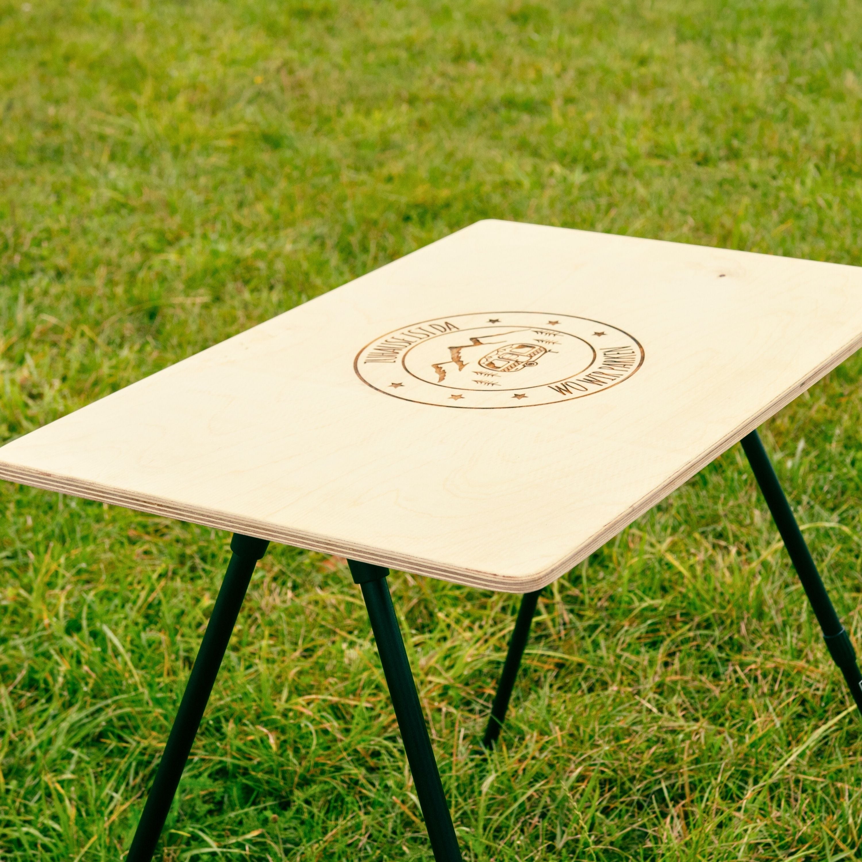 Personalisierbarer Eurobox Tisch, Tisch-Deckel für Eurobox, Klapptisch, Campingtisch, 60 x 40 cm