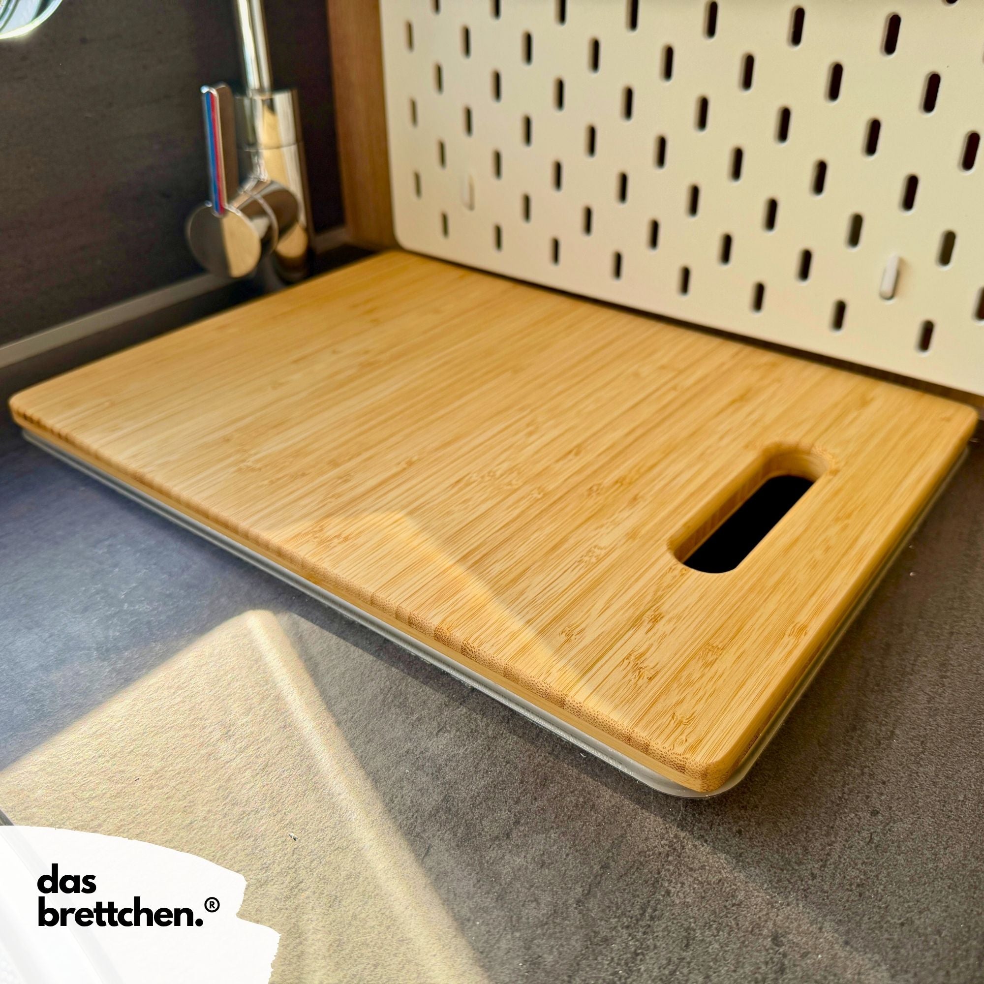 Spülenabdeckung passend für Knaus Modelle (rechteckig), Spülabdeckung mit Schneidebrettfunktion, Knaus Sky TI etc. 