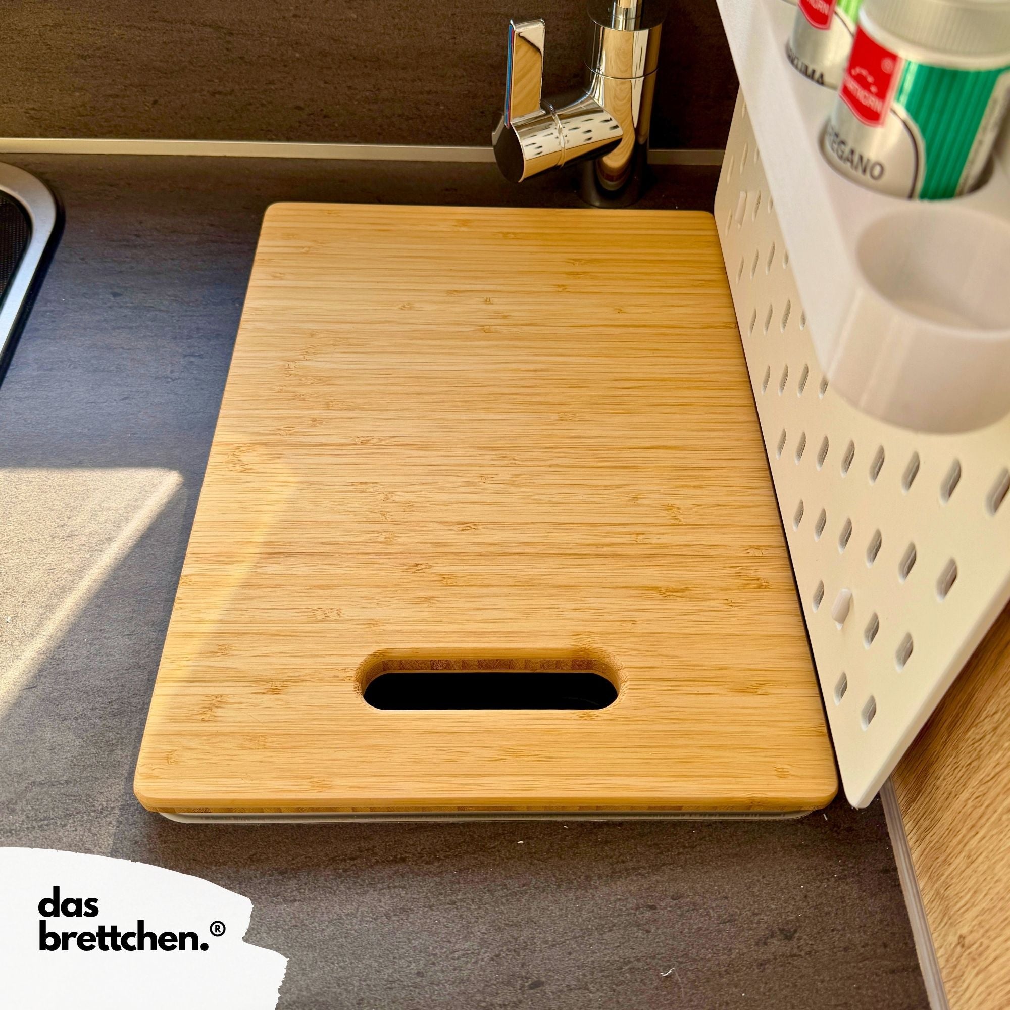 Spülenabdeckung passend für Knaus Modelle (rechteckig), Spülabdeckung mit Schneidebrettfunktion, Knaus Sky TI etc. 