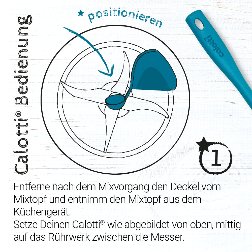 Calotti® Drehkellenspatel für Monsieur Cuisine Connect, Trend, Smart ✓ –  Das Brettchen