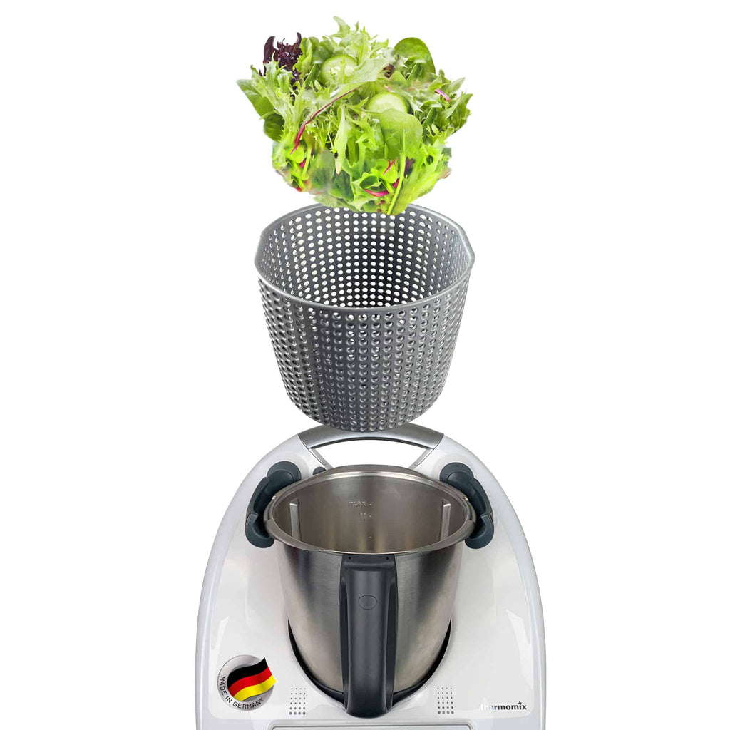 Essoreuse à Salade MixFino Pour Thermomix TM6 TM5 - Accessoire Made In Germany - Séchez Votre Salade En Un Tour De Main !