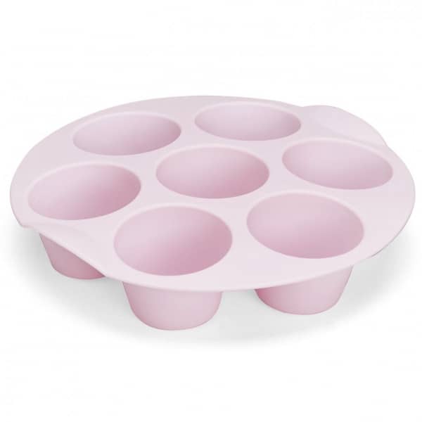 Silikon-Muffinform (rosa) für Varoma und Dampfgaraufsatz Thermomix & Monsieur Cuisine
